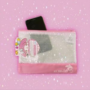 adorable my melody mesh pouch